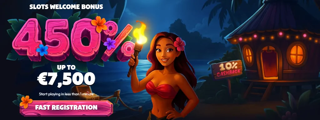 slots welcome bonus up to 7500 euro
